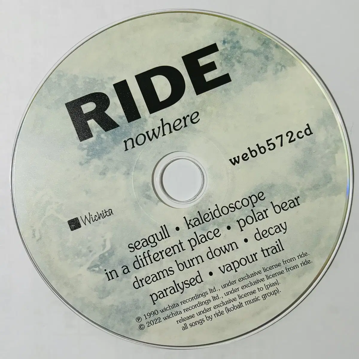 Ride - Nowhere (CD) 영국반 디지팩 2022 민트급 중고