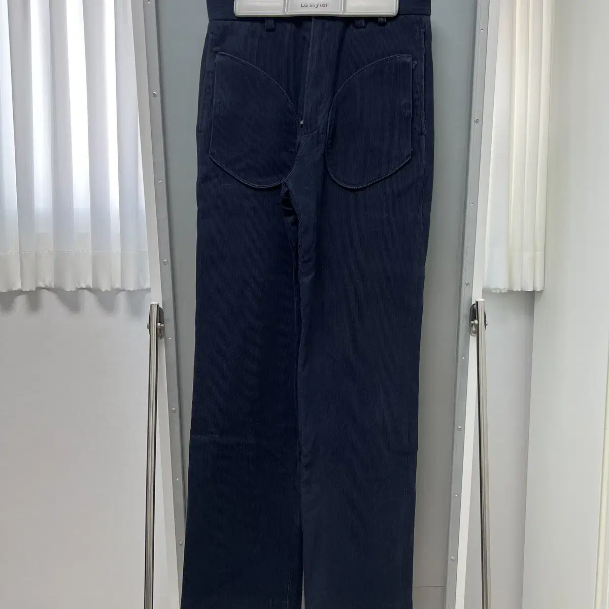 [S] STU Round Patch Pocket Pants Navy