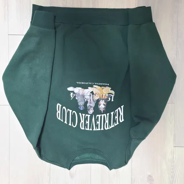 리트리버클럽 그린 크루넥 맨투맨L CREWNECK GREEN