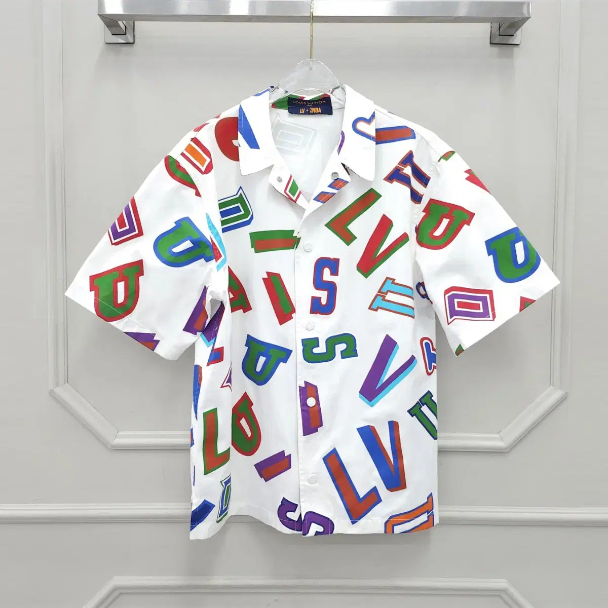 L / Louis Vuitton NBA Basketball Letters Overshirt