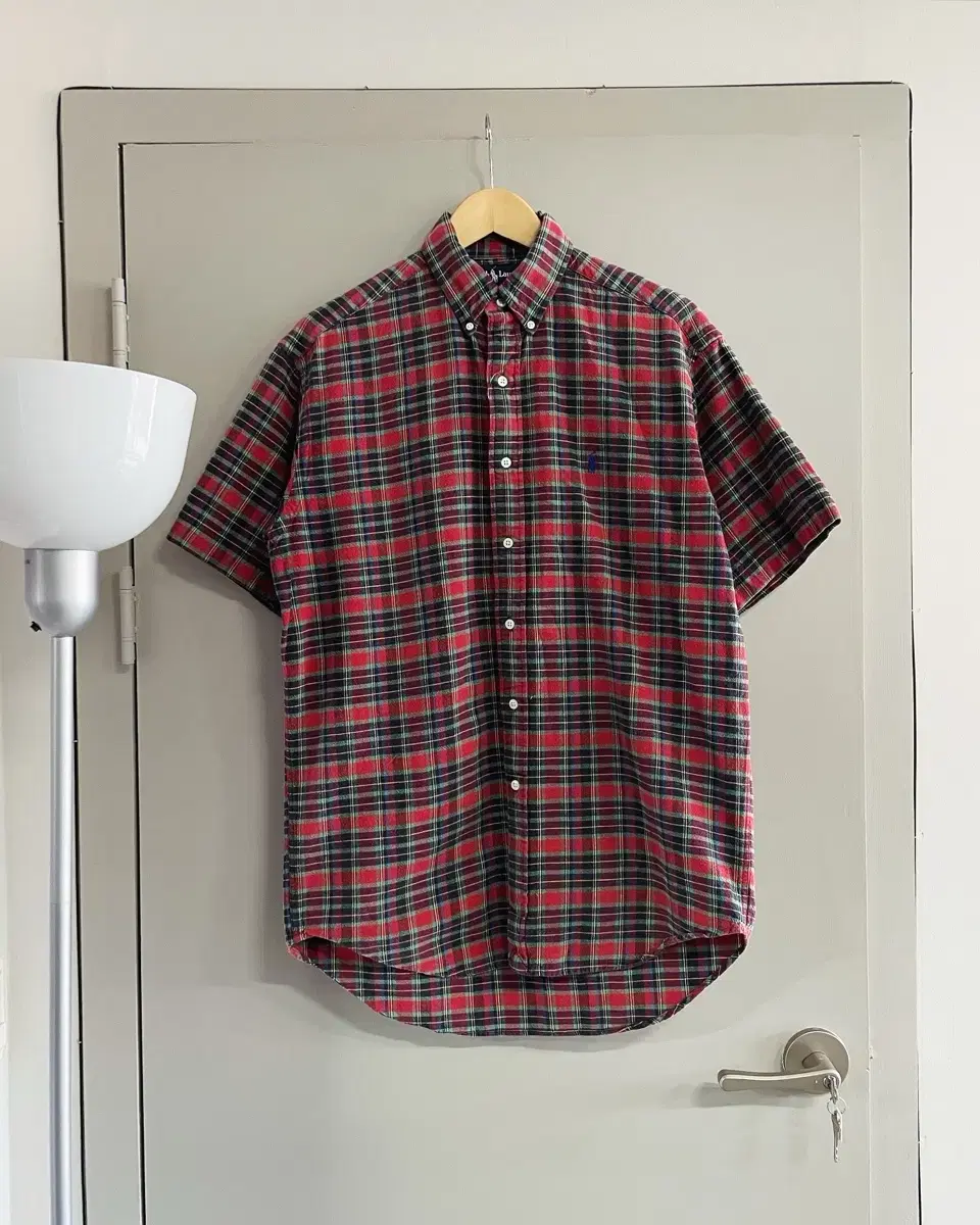 90s Polo Ralph Lauren Blair Check Short Sleeve Shirt (100-105)