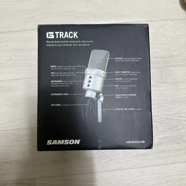 SAMSON G TRACK USB 콘덴서 마이크