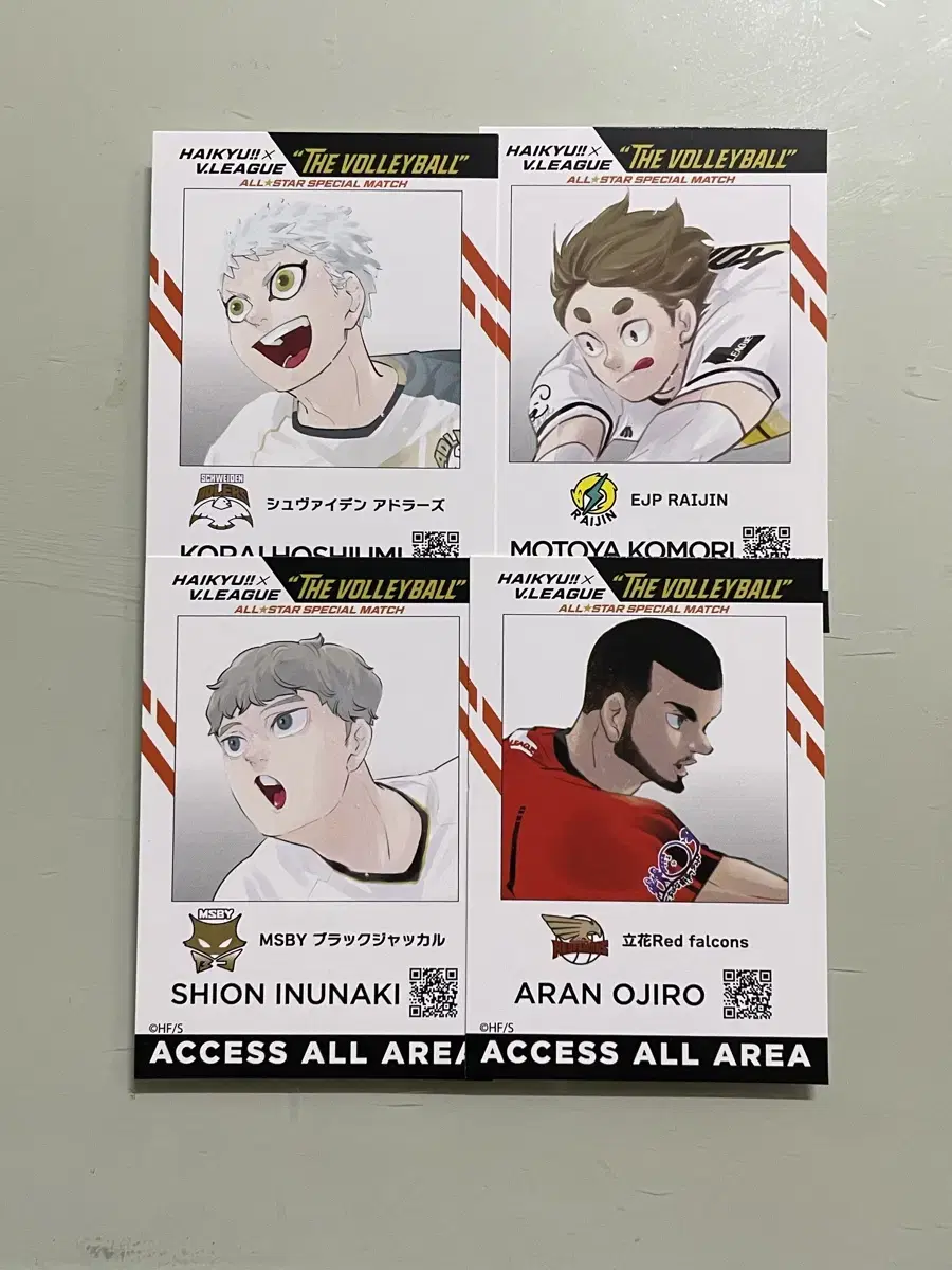 Haikyuu V-League Wonhwa Exhibition ID KARD kard Hoshi Umi Komori Inunaki