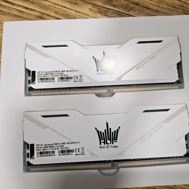 hof 램 ddr4 3600 16g(8gx2) c17