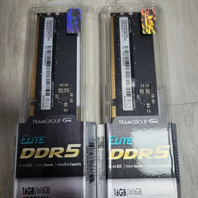 ddr5 팀그룹 하이닉스a다이 16x2 32기가 미사용 팝니다