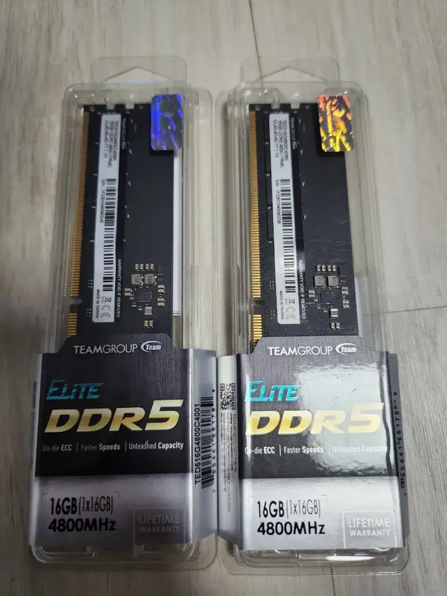 ddr5 팀그룹 하이닉스a다이 16x2 32기가 미사용 팝니다