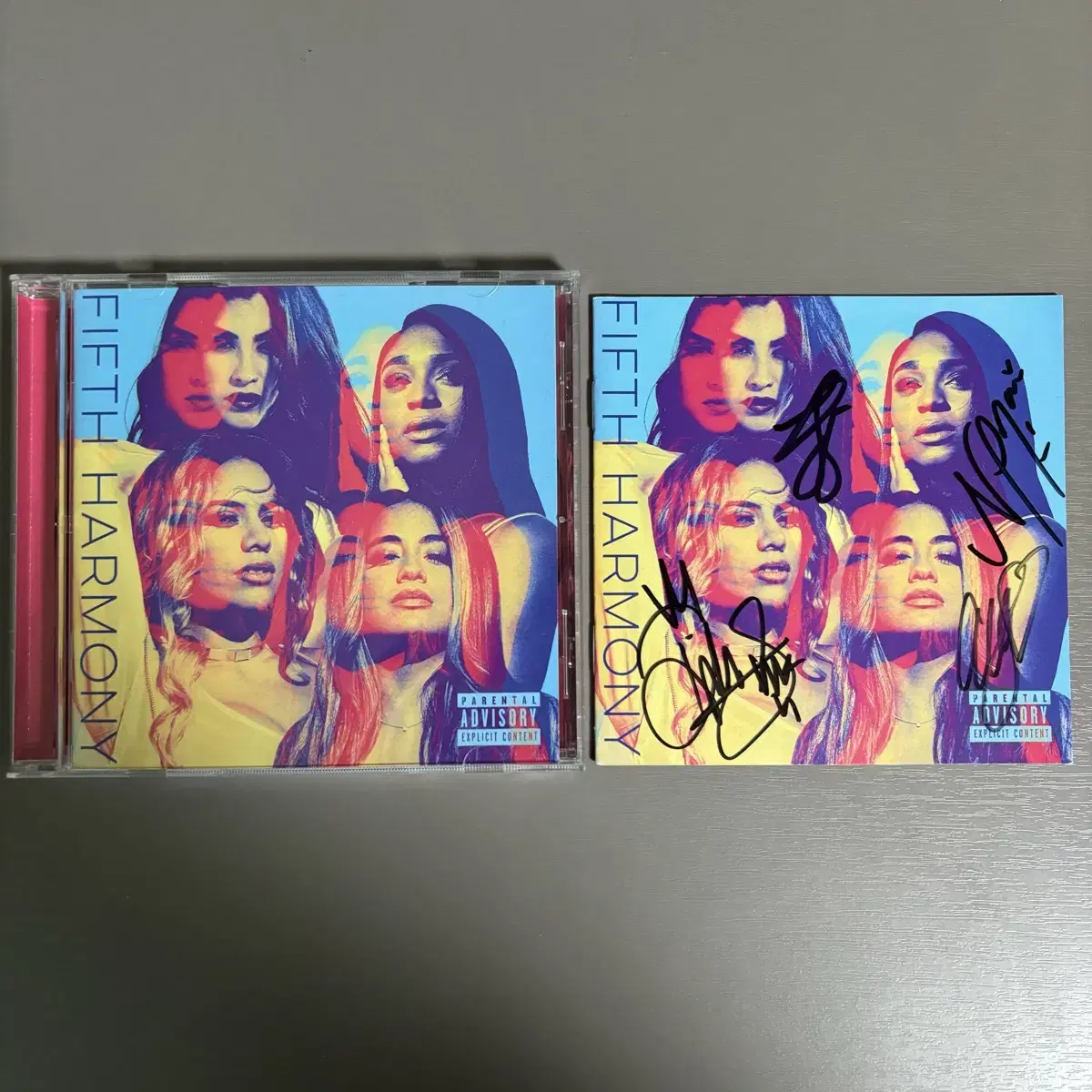 친필사인 Fifth Harmony CD