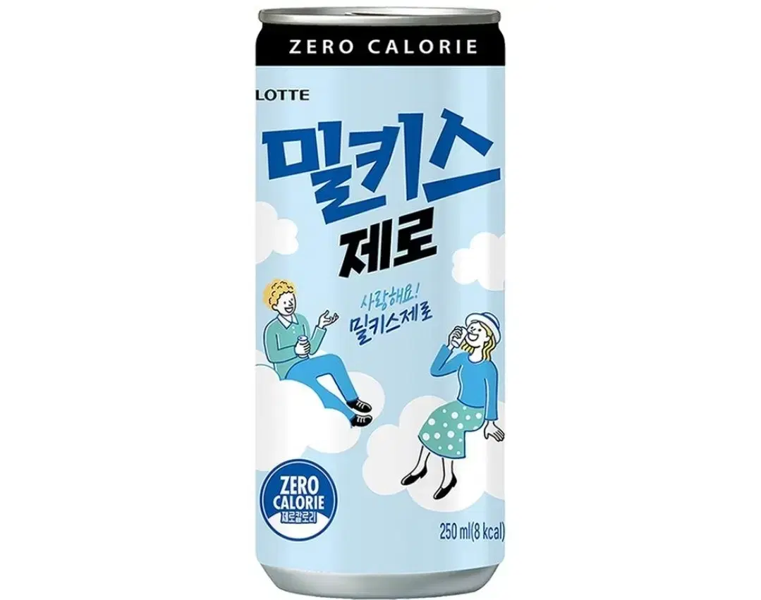 [무료배송] 밀키스 제로 250ml 30캔 탄산음료