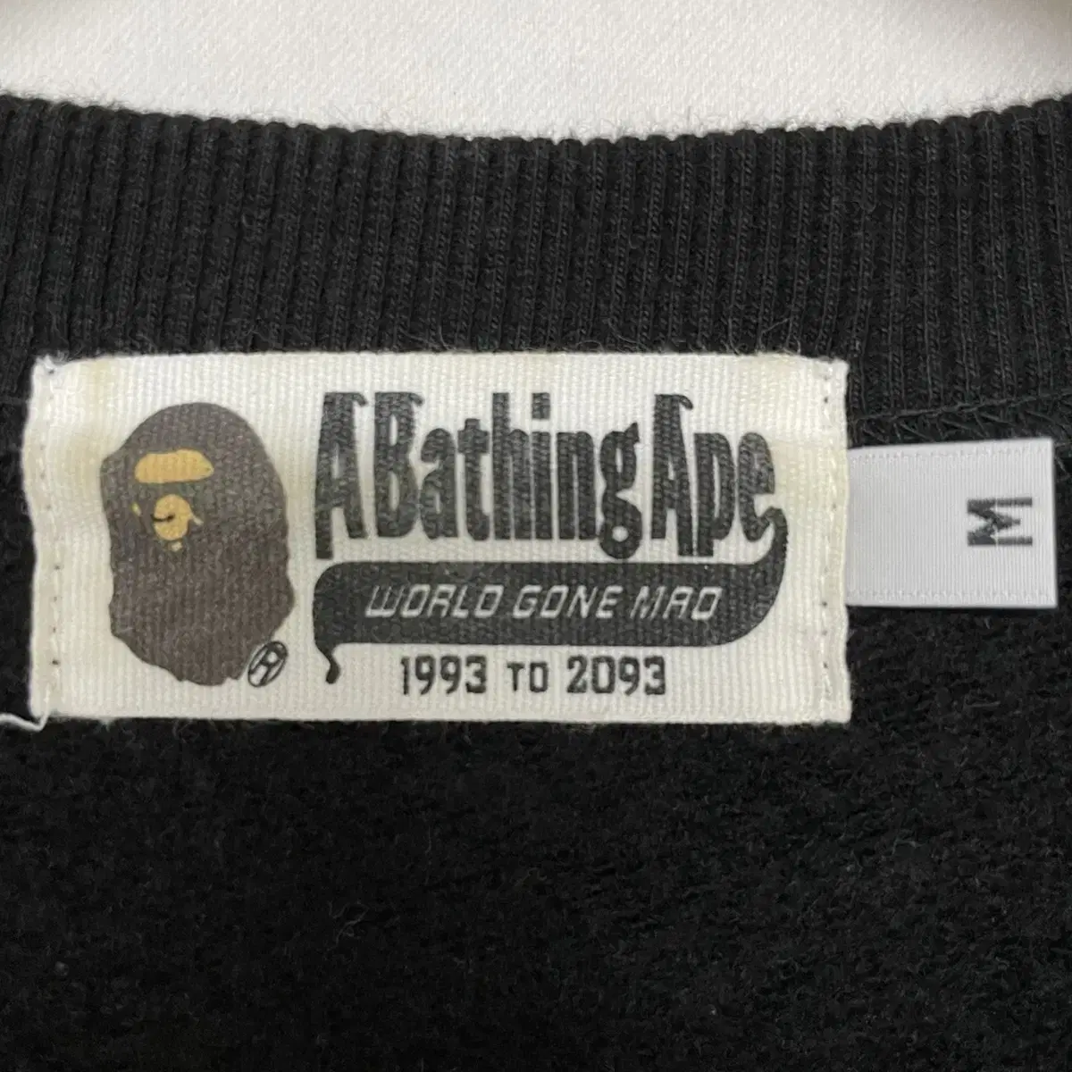 베이프 Bape 빅 사루페이스 맨투맨 블랙