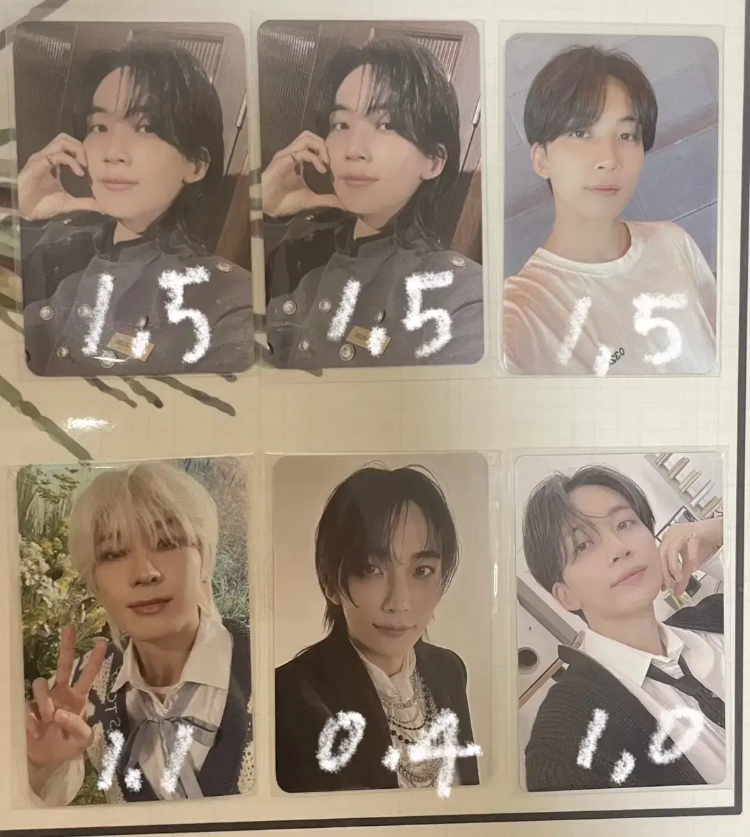 Seventeen jeonghan wonwoo Disman carrot zone yizhiyu photocard WTS