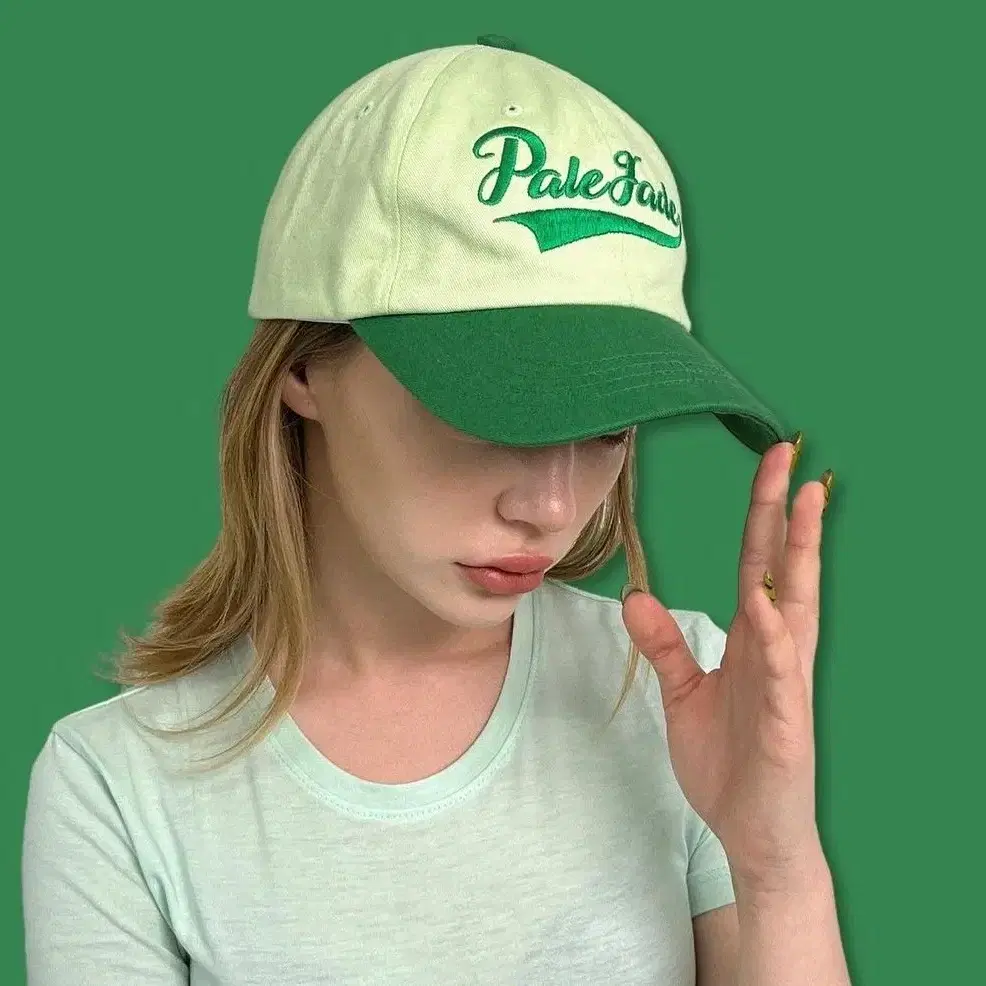 페일제이드 볼캡 초록 contrasting cap green