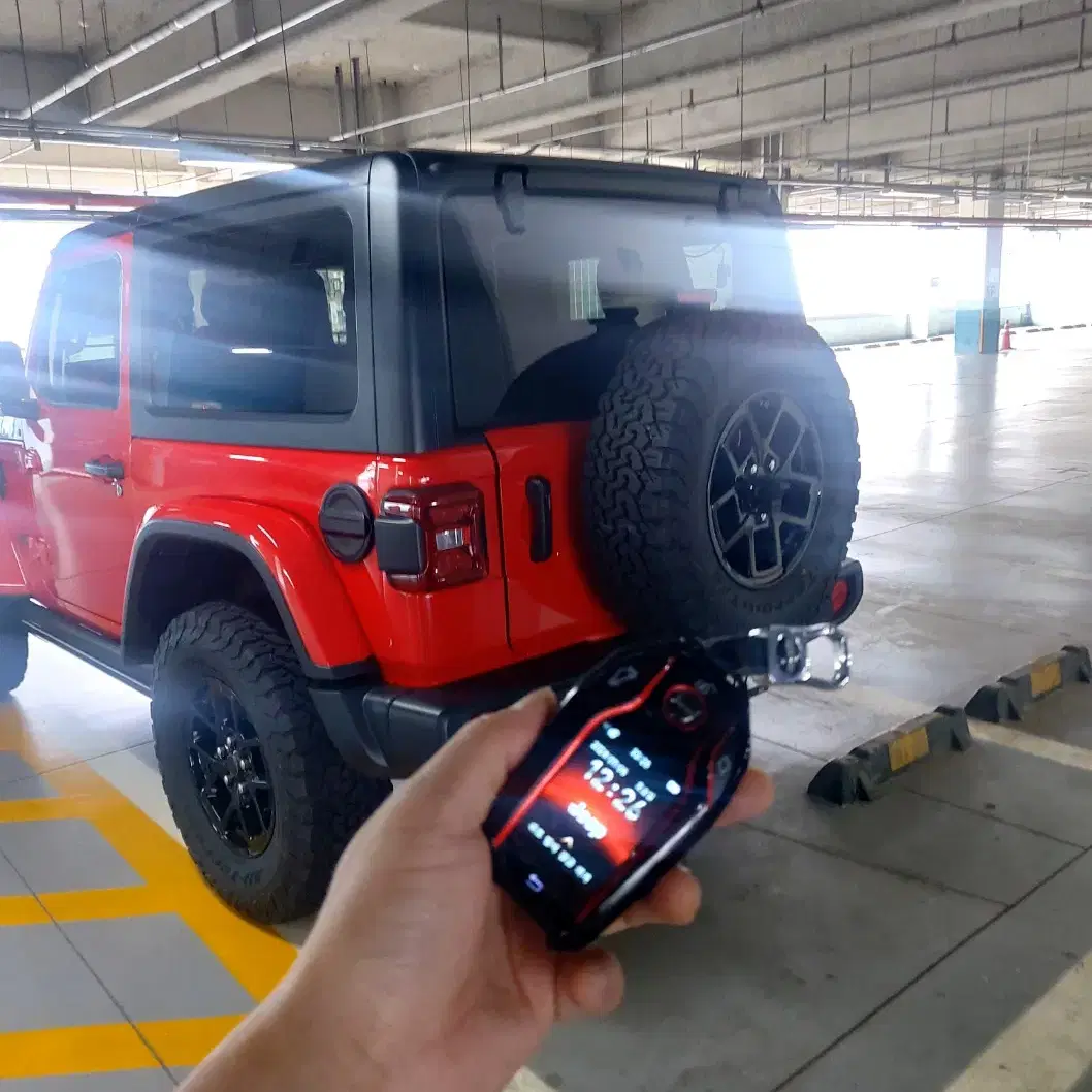 JEEP 지프 연식별 요즘 유행하는 최신형 LCD 디지털 스마트키로 개조