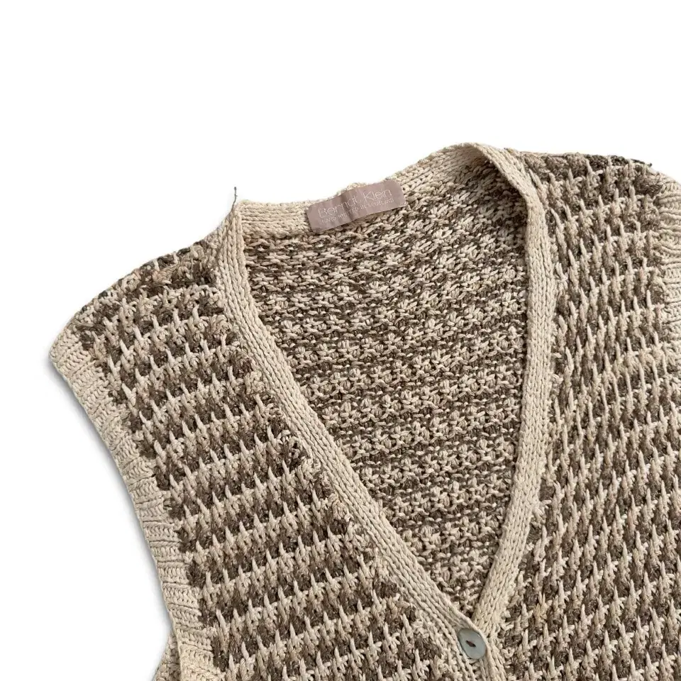 vintage twist knit vest