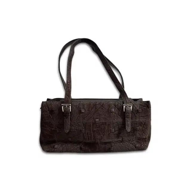 vintage gird texture shoulder bag