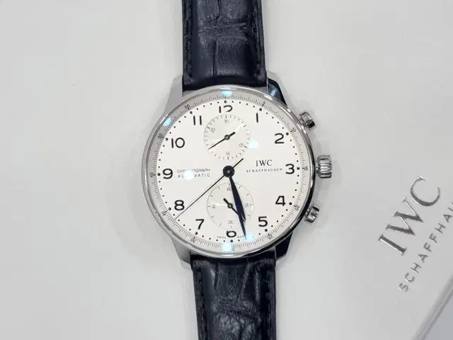 IWC 포르투기저 블루핸즈 크로노그래프 IW371446