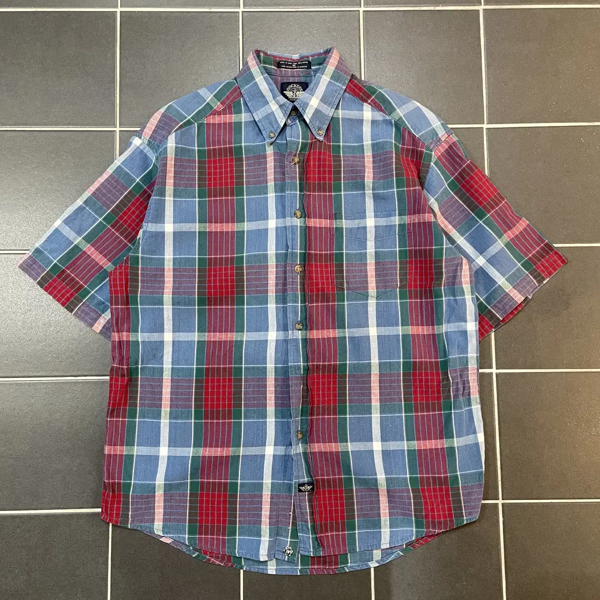 Levi's [XL] Levi's Cotton Check Half-Shirt