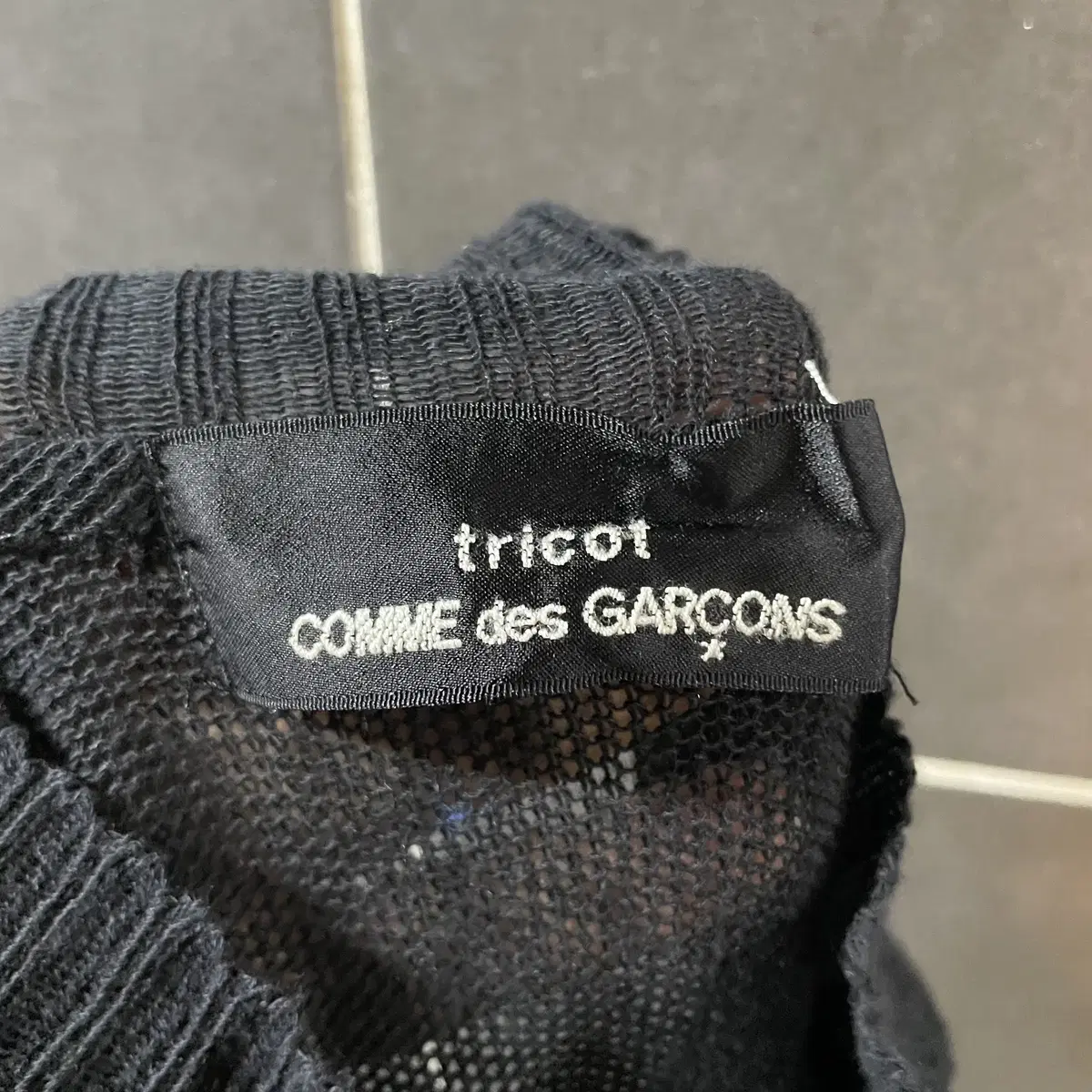 COMME des GARCONS [F] 트리콧 꼼데가르송 롱 니트