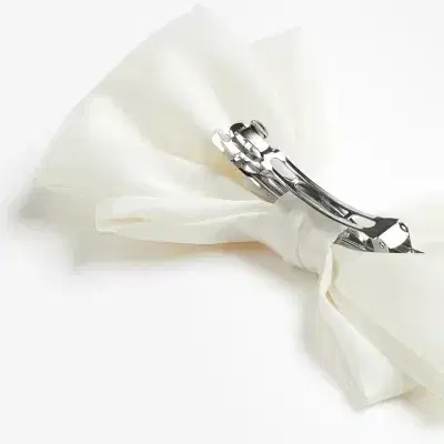 (새제품)Satin bow hair clip