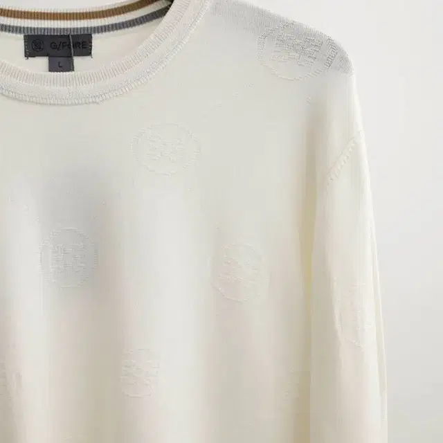 여성 골프웨어 CIRCLE G'S PATTERN ROUND SWEATER