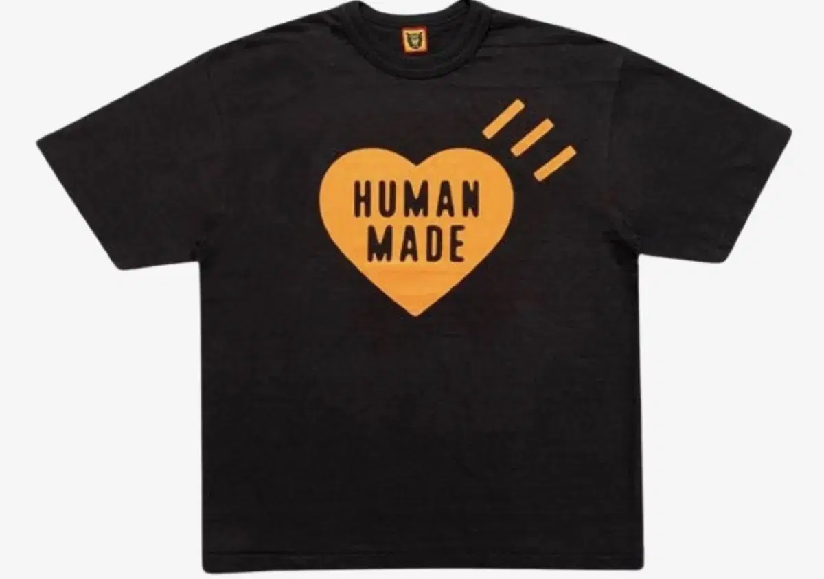 New 2XL)Humanmade Heart T-shirt Orange