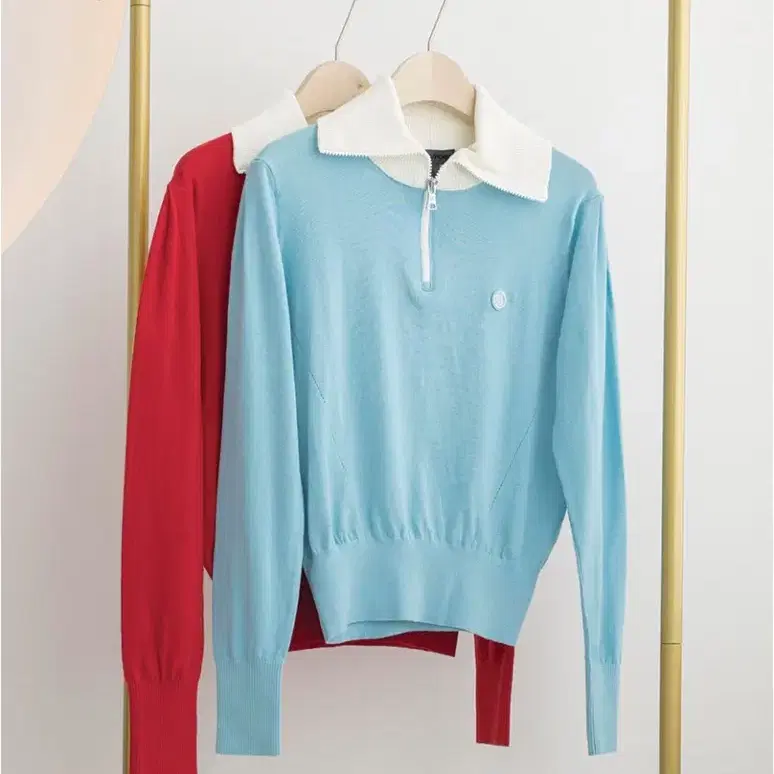 여성 골프웨어 HALF-ZIP SWEATER