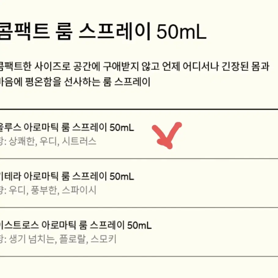 (새상품,무배) 이솝 콤팩트 룸 스프레이 50ml