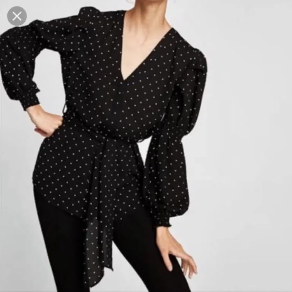 자라 폴카 블라우스 zara polka blouse