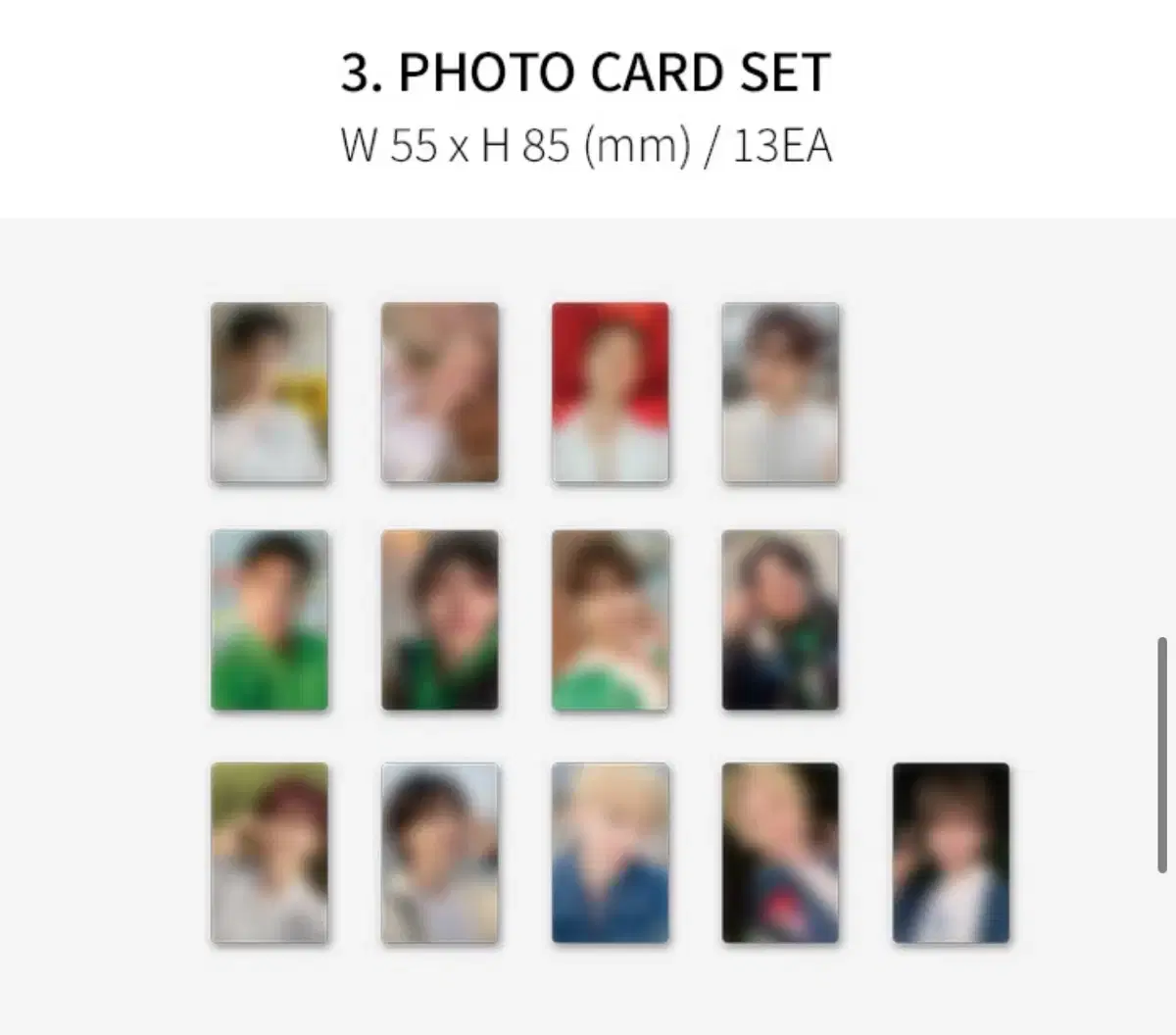 Plenty of seats) seventeen Membership photocard buncheol