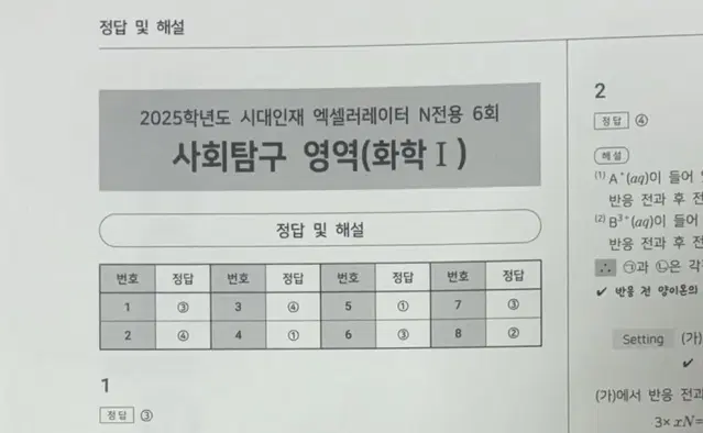 화학1 신지호 신드롬모의고사 풀셋