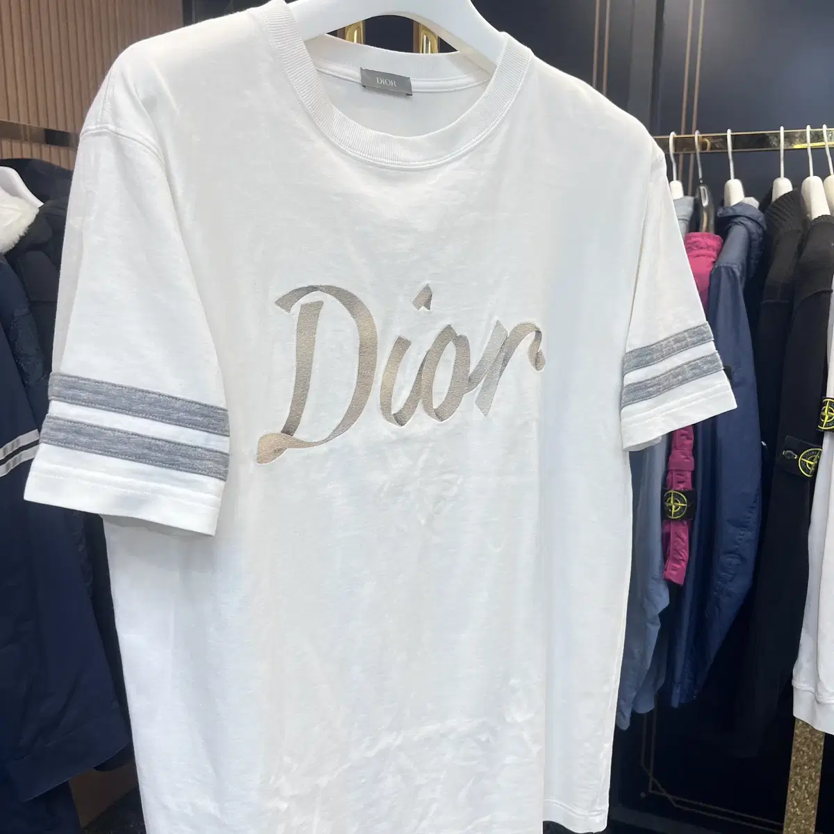 Dior Drawstring embroidered short sleeves size M