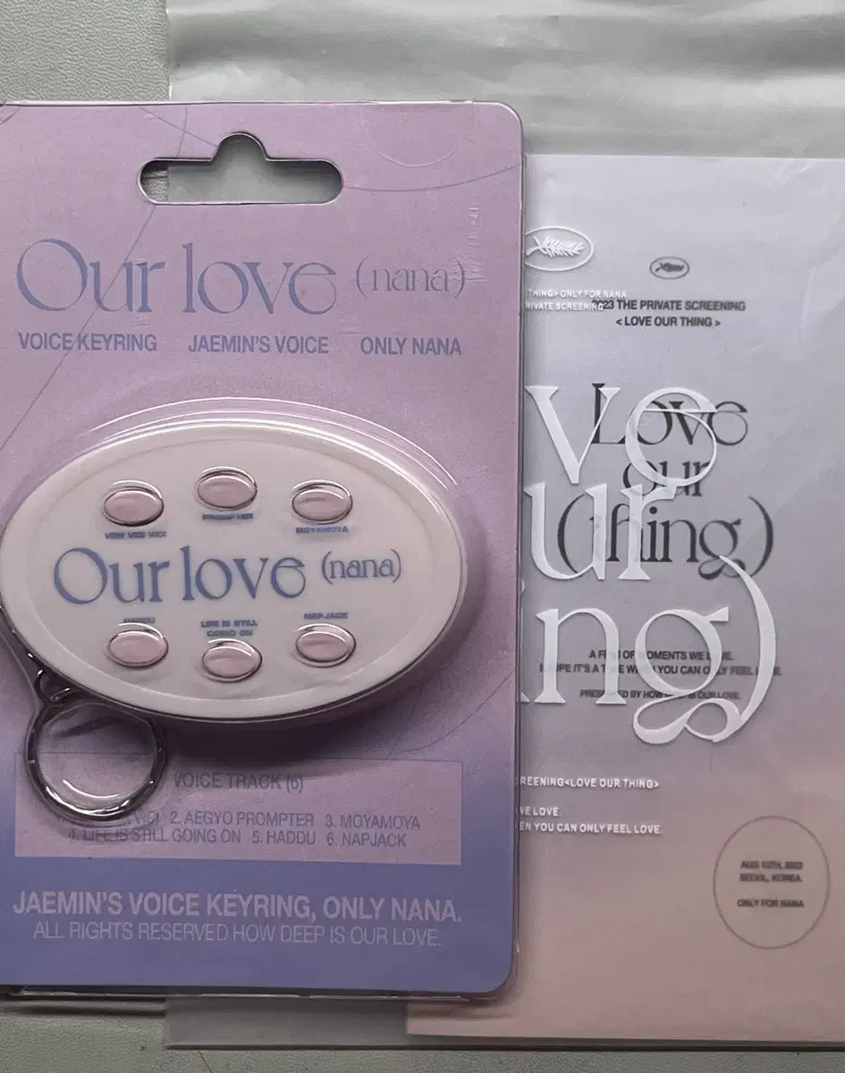 Jaemin Voice Keyring