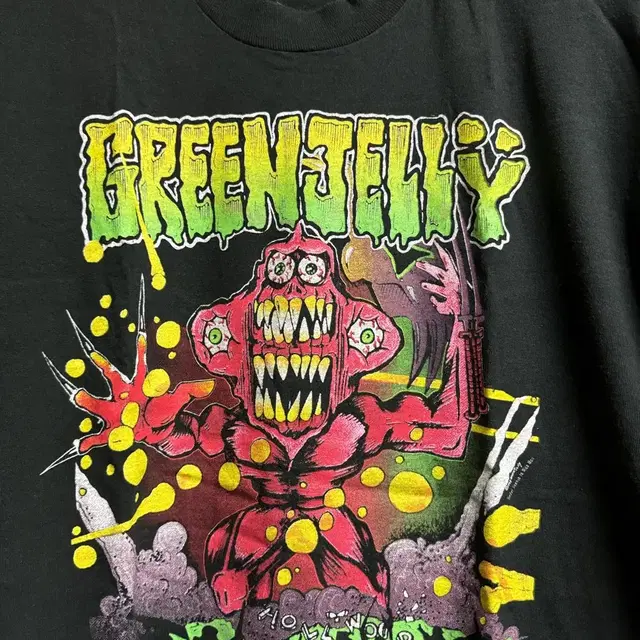 90년대 빈티지 Greenjelly 외계인괴물 긴팔티셔츠