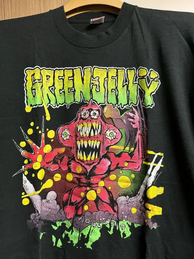 90년대 빈티지 Greenjelly 외계인괴물 긴팔티셔츠