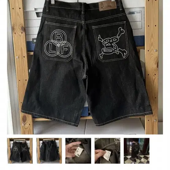 Boylongface denim shorts / BLF 버뮤다