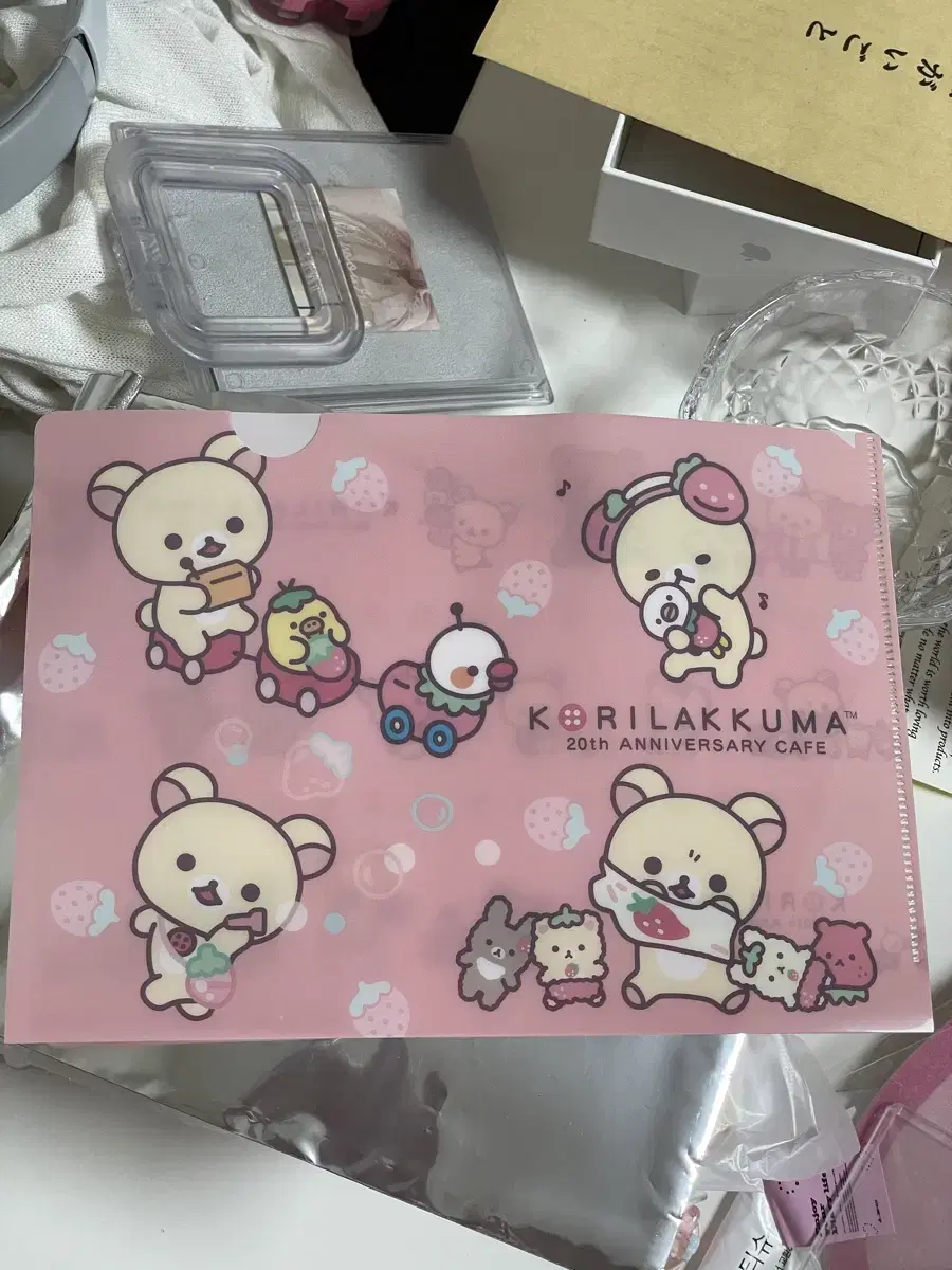 Korilakkuma 20th Anniversary Tokyo Collaboration Cafe Pre-Reservation pre-order benefit A5 file