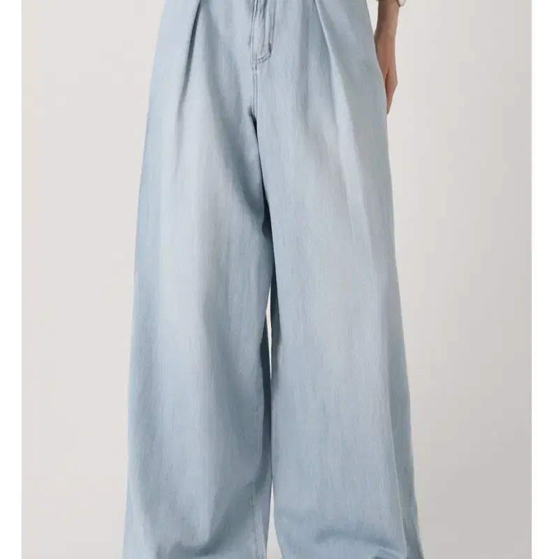 트리밍버드 22SS Wide Denim Pants [Ice Blue]