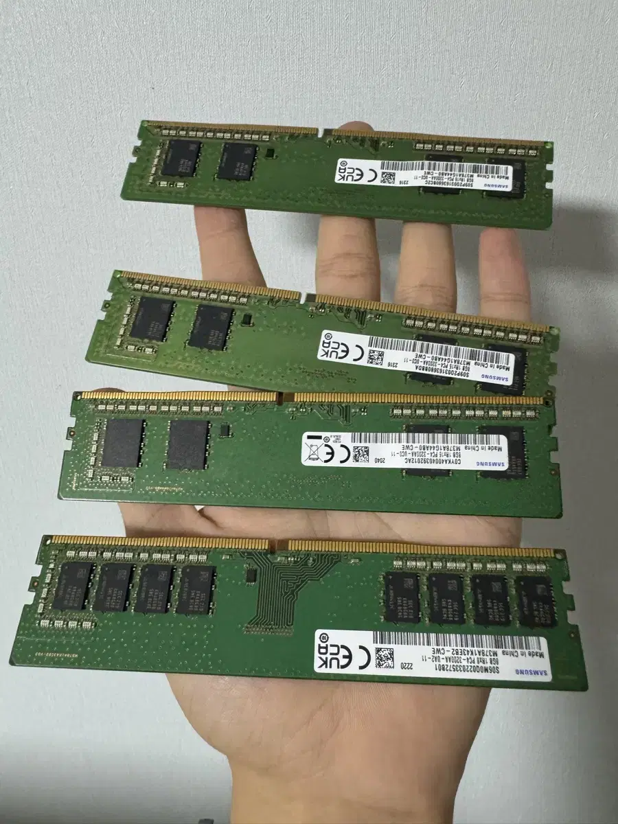 DDR4 8GB 4개 묶음판매