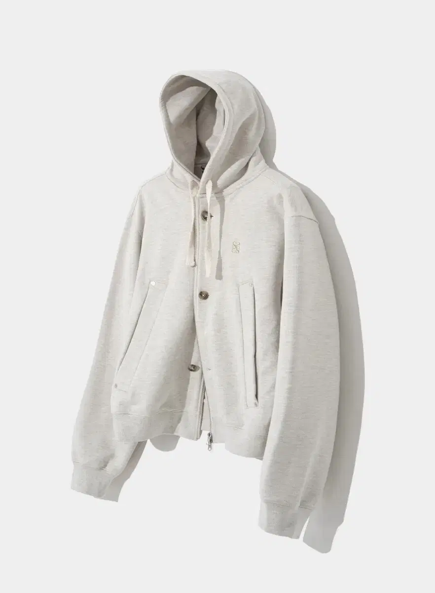 Setter teo Hooded Zip-Up Ivory XL