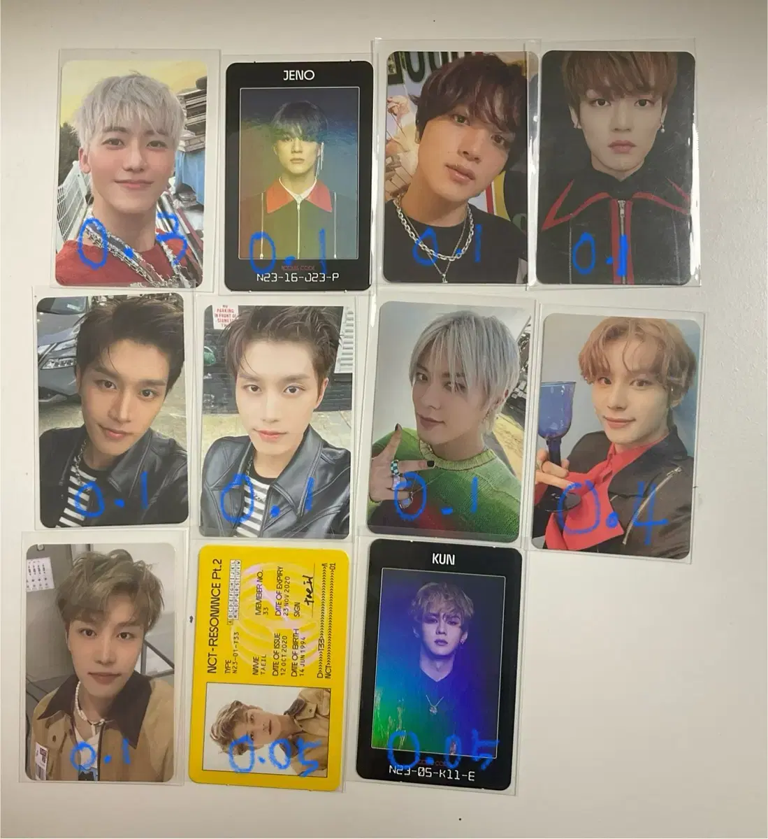 Jaemin taeil yuta kun haechan jeno jungwoo chenle photocard WTS