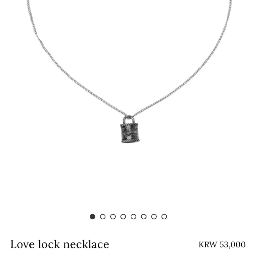 *구해요* 쓰리타임즈 러브락 목걸이 love lock necklace