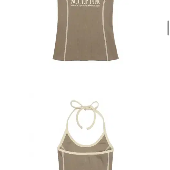 스컬프터 나시 Classic Logo Halter Top