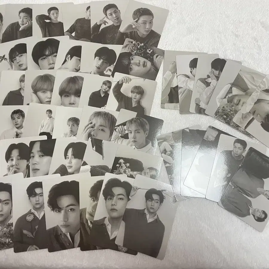 (급처) BTS 방탄 모노크롬 미니포카 드볼 일괄양도 47pcs