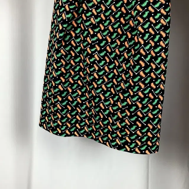 Psychedelic Orange Green Unique Dress