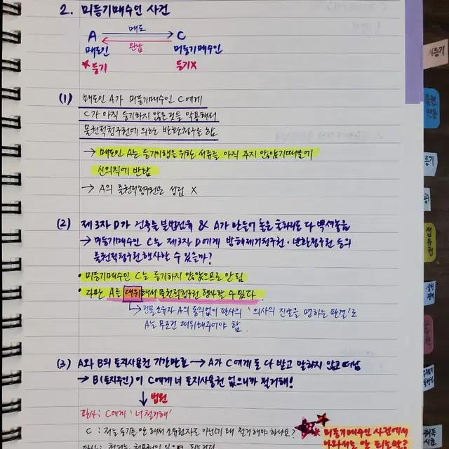 김덕수 민법 물권법 + 12년기출 답 된 지문과 선지정리, 빈출사례 정리