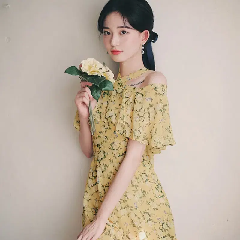 밀크코코아 원피스 (amelie dress lemon flower)