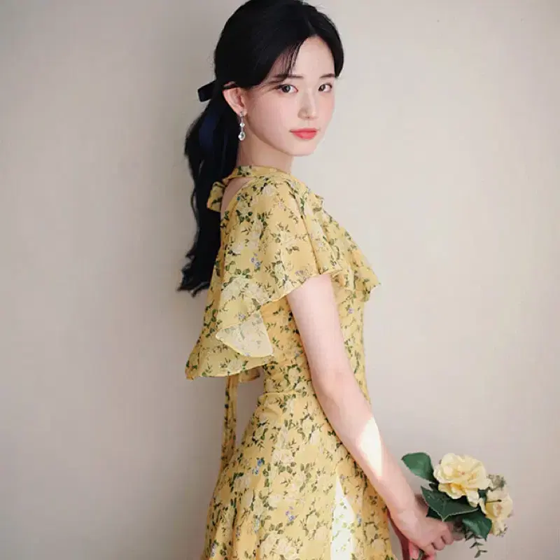 밀크코코아 원피스 (amelie dress lemon flower)