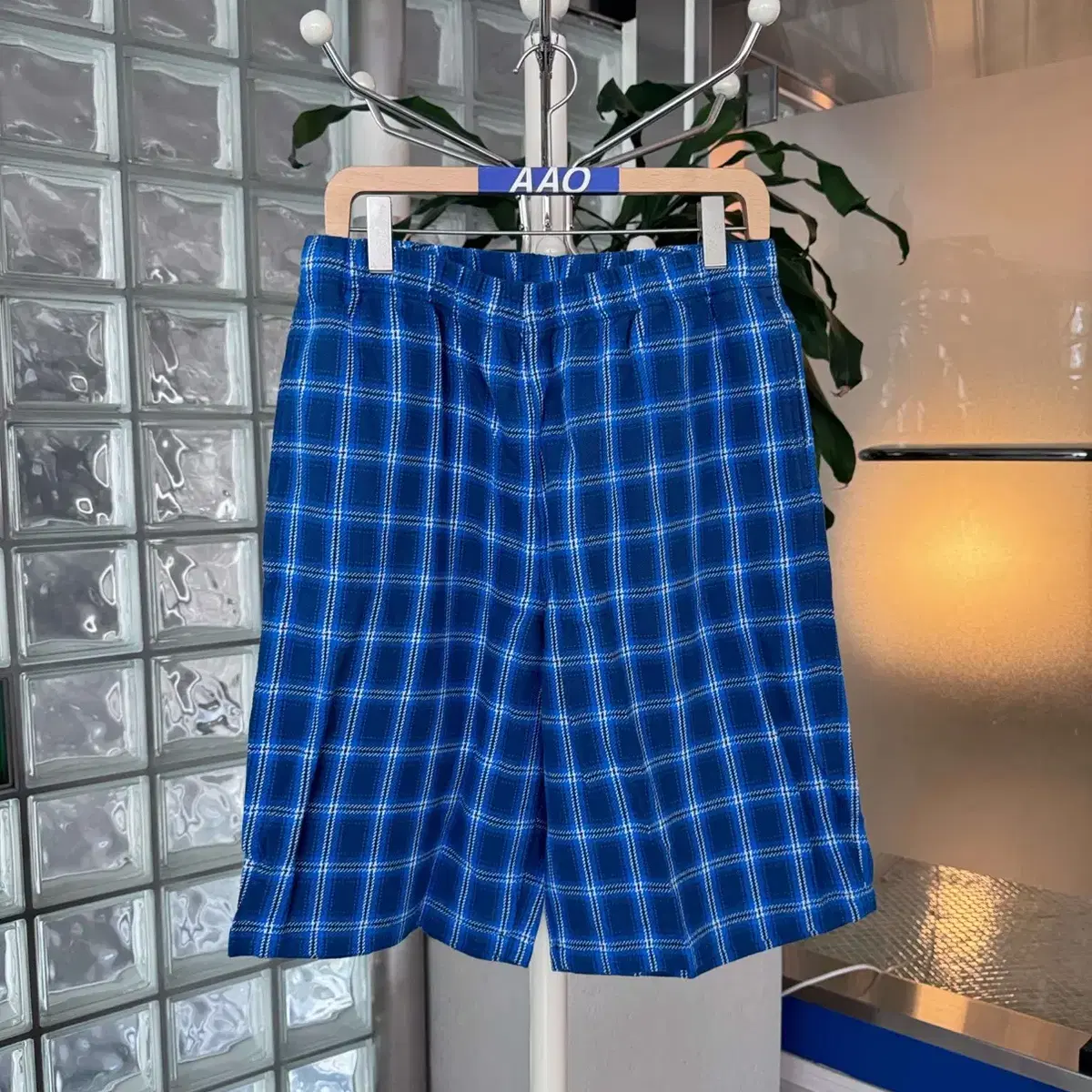 beams check beach shorts 빔즈 체크 비치 쇼츠