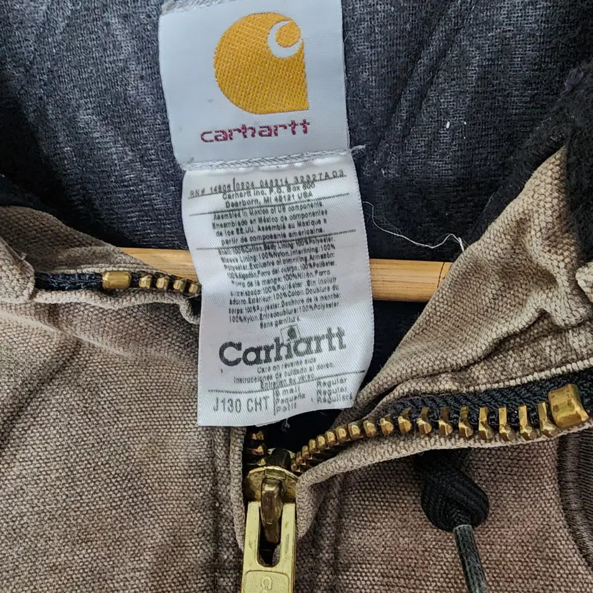 칼하트 CARHARTT J130덕 액티브 후드자켓 점퍼S