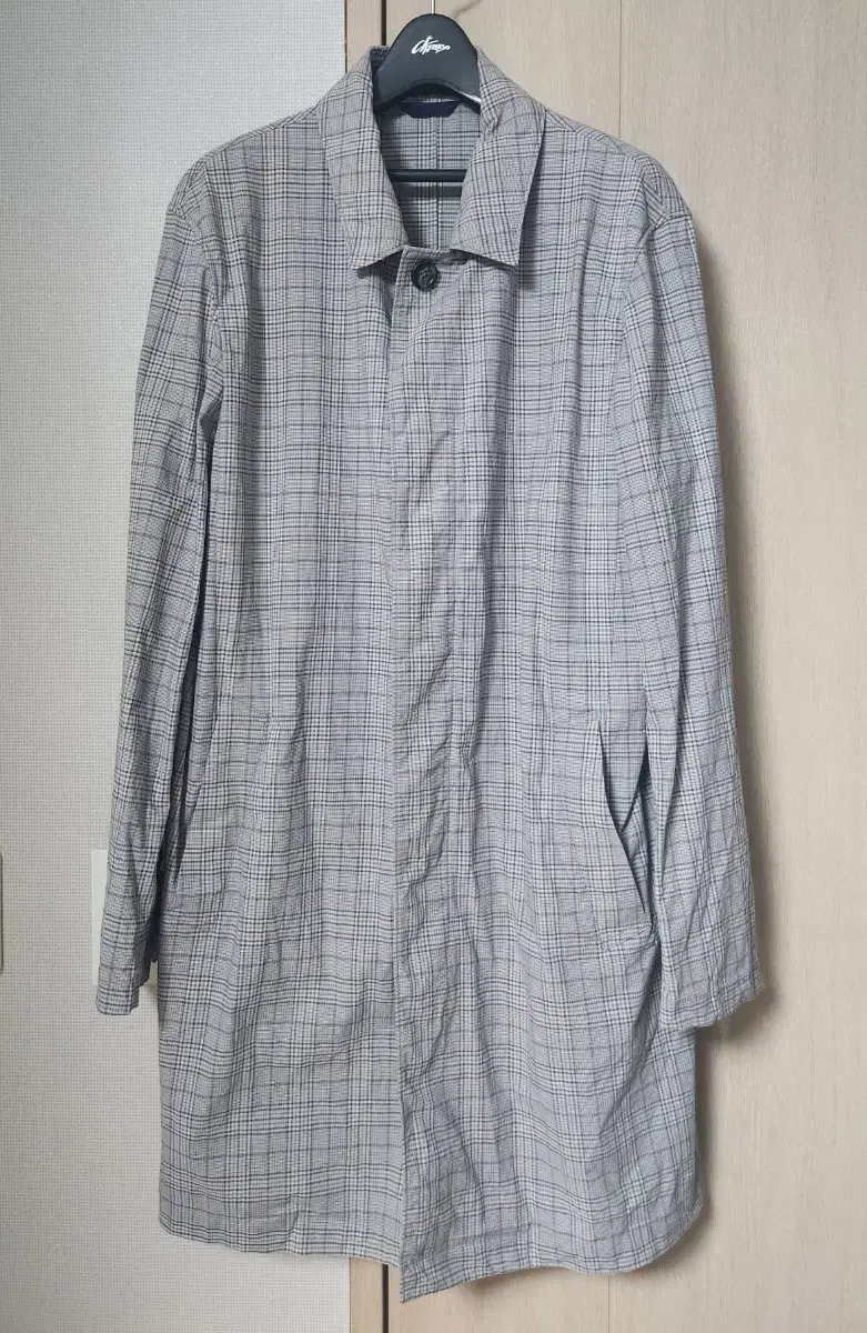 Epigram Check Mac Coat size M