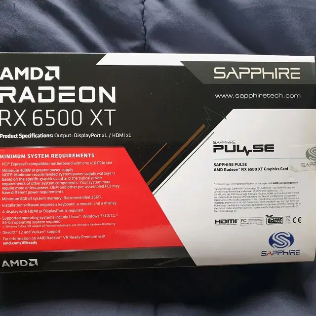 SAPPHIRE 펄스 RX6500 XT